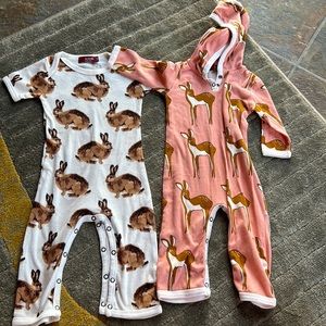 No stains, footless one pieces…super soft!